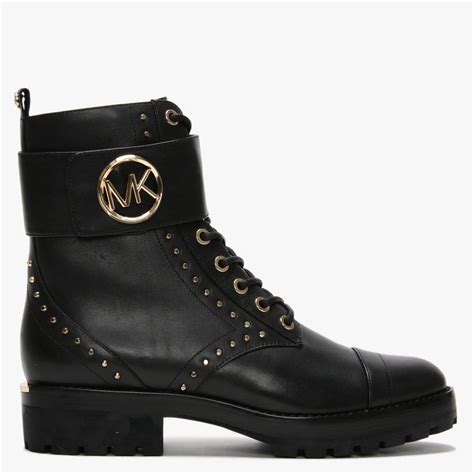 michael kors tatum leather combat boot